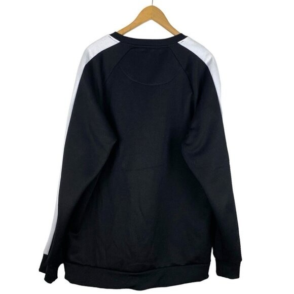 ONLY & Sons Mens Black Crew Neck Long Sleeve Sweatshirt White Stripe US XXL - Picture 3 of 6